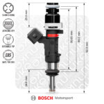 Nuke Performance Bosch injector 627cc, 65mm (EV14L)