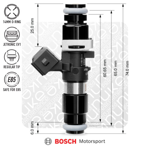 Nuke Performance Bosch injector 1462cc, 65mm (EV14L)