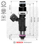 Nuke Performance Bosch injector 2200cc NGI2, 65mm (EV14L)