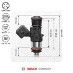 Nuke Performance Bosch injector 1462cc, 38mm (EV14K), 5pcs flow matched