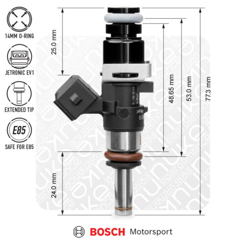 Nuke Performance Bosch injector 980cc, 53mm (EV14S)