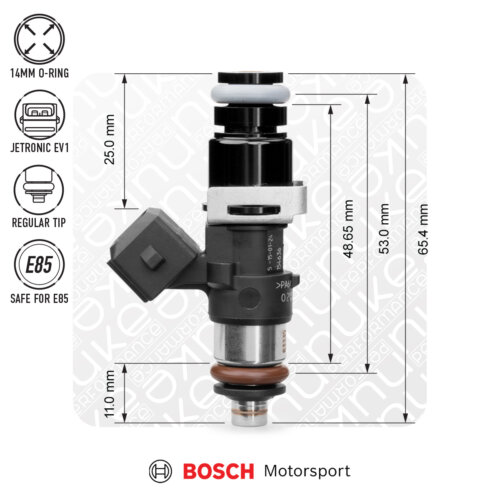 Nuke Performance Bosch injector 1462cc, 53mm (EV14S), 6pcs flow matched