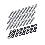 Nuke Performance 24 bolts and nylon washers for CFC Unit flange, 1/4-28 UNF x 1