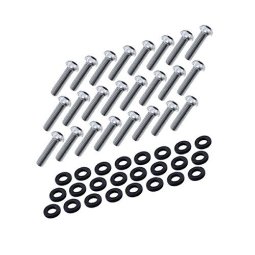 Nuke Performance 24 bolts and nylon washers for CFC Unit , M6x20