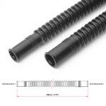 Nuke Performance Convoluted black nylon in-tank fuel hose Ø8/10mm 500mm