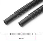 Nuke Performance Convoluted black nylon in-tank fuel hose Ø8mm 300mm
