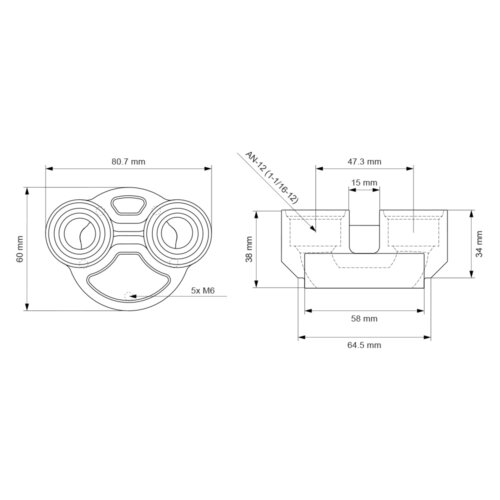 Nuke Performance CFC Unit Stäubli connector, dual AN-12