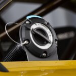 Nuke Performance Steel mounting bracket for Remote filler cap, with M6 bolts