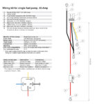 Nuke Performance Wiring kit for single fuel pump, 30-Amp, battery connection