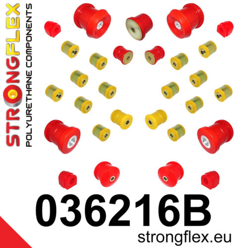 Strongflex complete polyurethane suspension bush kit for BMW 3 E90