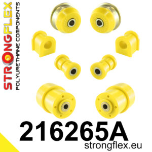 Strongflex Komplet čahura prednjeg ovjesa i stražnje grede SPORT za TOYOTA Corolla