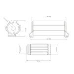 Nuke Performance Fuel Filter 10 micron AN-10 - Cellulose filter element