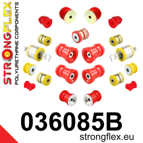 Strongflex complete polyurethane suspension bush kit for BMW 8 E31