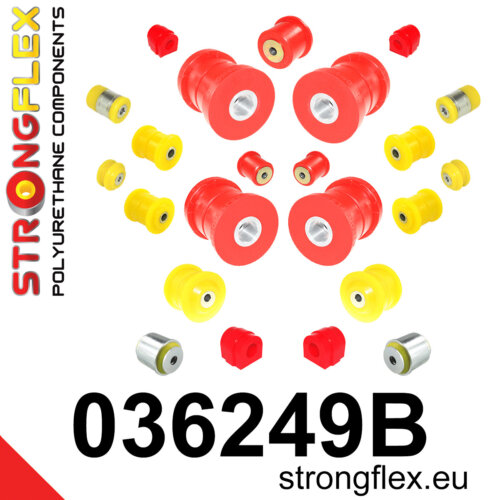 Strongflex complete polyurethane suspension bush kit for BMW 5 E60