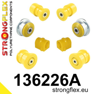 Strongflex Komplet čahura prednjeg ovjesa i stražnje grede SPORT za OPEL Corsa C / OPEL TIGRA B