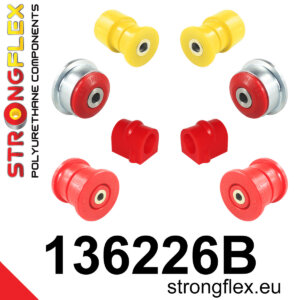 Strongflex Komplet čahura prednjeg ovjesa i stražnje grede SPORT za OPEL Corsa C / OPEL TIGRA B