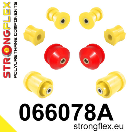 Strongflex front suspension and rear beam bush kit SPORT for CITROËN NEMO / FIAT Fiorino 225