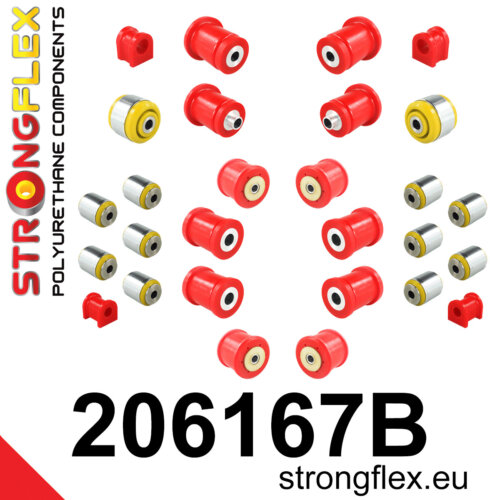 Strongflex complete polyurethane suspension bush kit for SUZUKI Kizashi