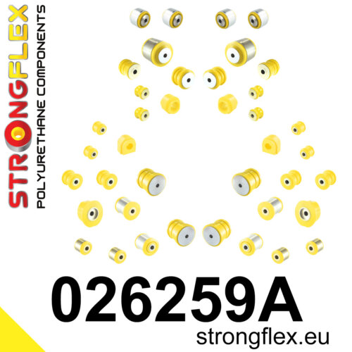 Strongflex complete polyurethane suspension bush kit SPORT for AUDI A4 B8 / AUDI A5 8T