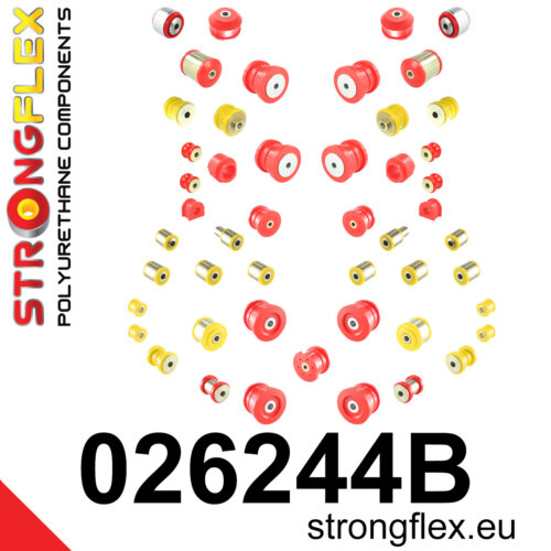 Strongflex complete polyurethane suspension bush kit for AUDI A8 D2