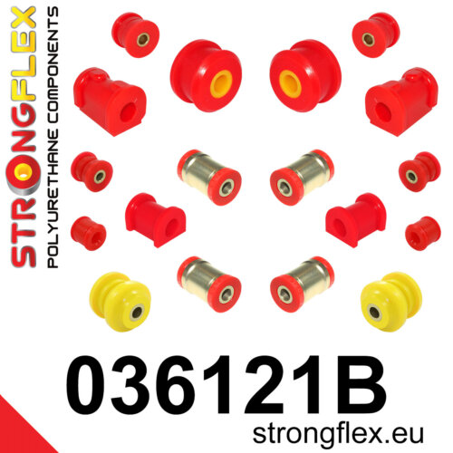 Strongflex complete polyurethane suspension bush kit for BMW Z1 E30