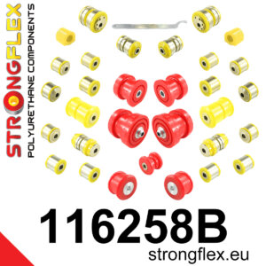 Strongflex complete polyurethane suspension bush kit for MERCEDES-BENZ C-CLASS 204 / MERCEDES-BENZ E-CLASS 207