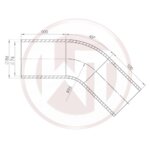 Wagner Tuning Ø76mm (3) silikonska cijev 45° koljeno black