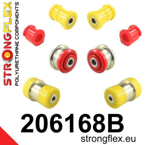 Strongflex front suspension and rear beam bush kit for SUZUKI Splash / OPEL Agila B