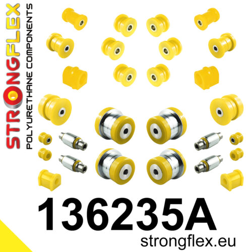 Strongflex complete polyurethane suspension bush kit SPORT for OPEL VECTRA B