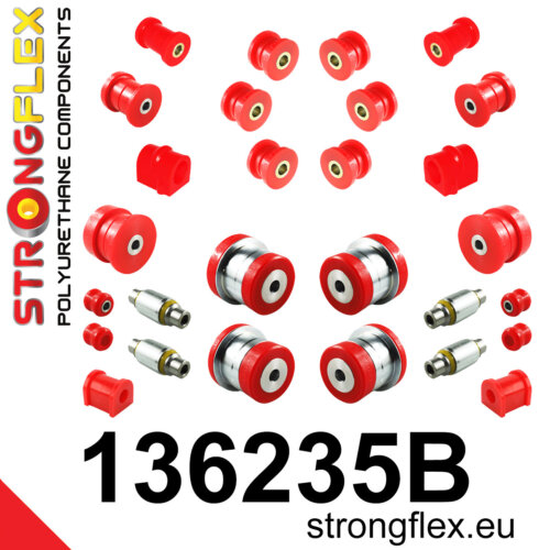 Strongflex complete polyurethane suspension bush kit for OPEL VECTRA B