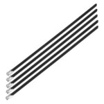 Nuke Performance Stainless steel locking ties, 7.9mm x 350mm Black, 5pcs
