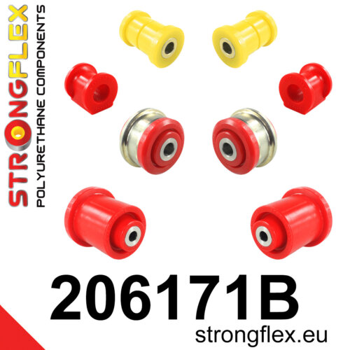 Strongflex front suspension and rear beam bush kit for FIAT Sedici 189 / SUZUKI SX4