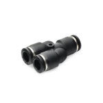 Nuke Performance Pneufit Quick Connect Y Fitting 10 mm (1x) to 8 mm (2x)