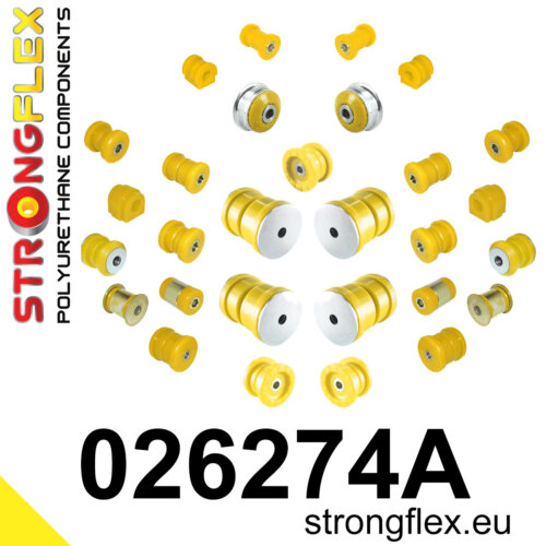 Strongflex complete polyurethane suspension bush kit SPORT for AUDI A1 8X
