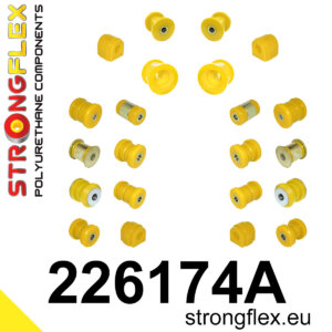 Strongflex Komplet čahura prednjeg i stražnjeg ovjesa SPORT za AUDI A3 8P / SEAT LEON 1P