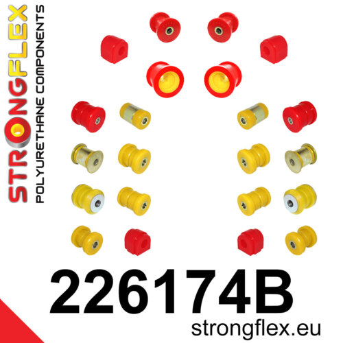 Strongflex Front and rear suspension bush kit for AUDI A3 8P / SEAT LEON 1P