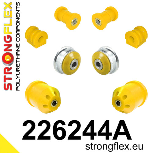 Strongflex front suspension and rear beam bush kit SPORT for AUDI A1 8X / SEAT Ibiza