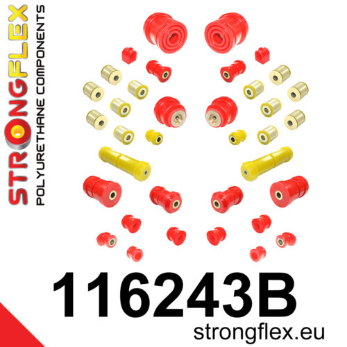 Strongflex full suspension bush kit for MERCEDES-BENZ E-CLASS 210