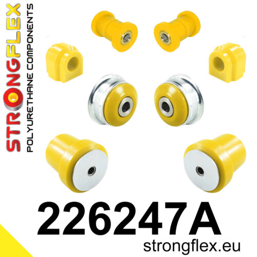 Strongflex front suspension and rear beam bush kit SPORT for SEAT Ibiza / AUDI A1 GB