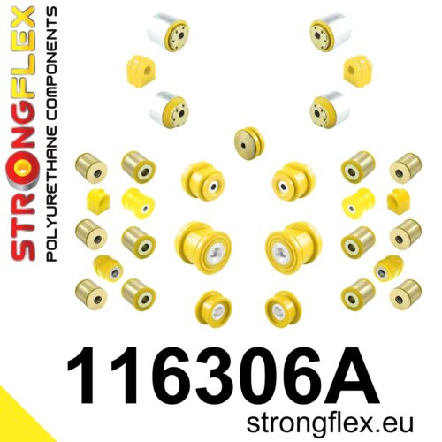 Strongflex complete polyurethane suspension bush kit SPORT for MERCEDES-BENZ SLK 171