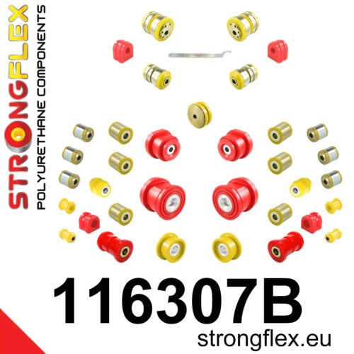 Strongflex complete polyurethane suspension bush kit for MERCEDES-BENZ SLK 172