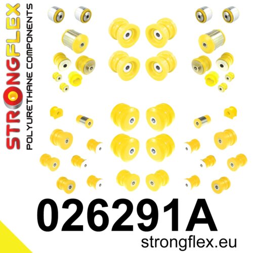 Strongflex complete polyurethane suspension bush kit SPORT for AUDI A4 B5