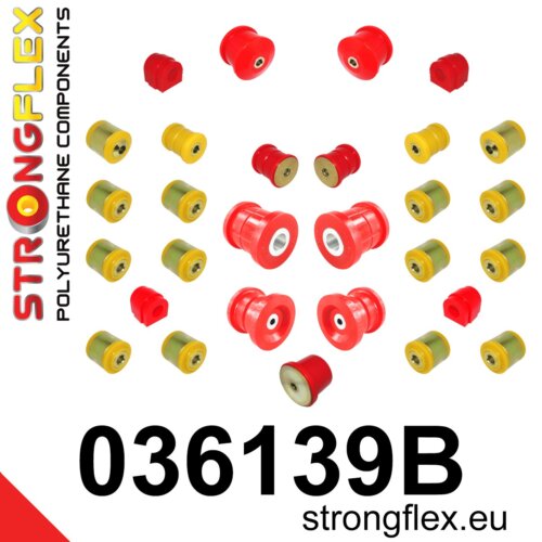 Strongflex complete polyurethane suspension bush kit for BMW X1 E84