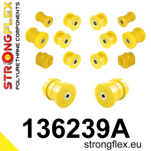 Strongflex complete polyurethane suspension bush kit SPORT for OPEL Astra H / OPEL ZAFIRA B