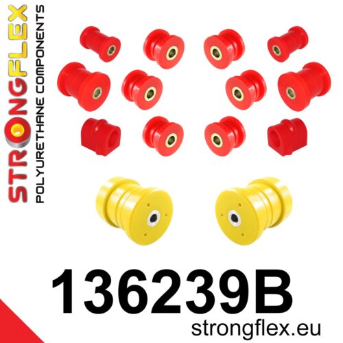 Strongflex complete polyurethane suspension bush kit for OPEL Astra H / OPEL ZAFIRA B
