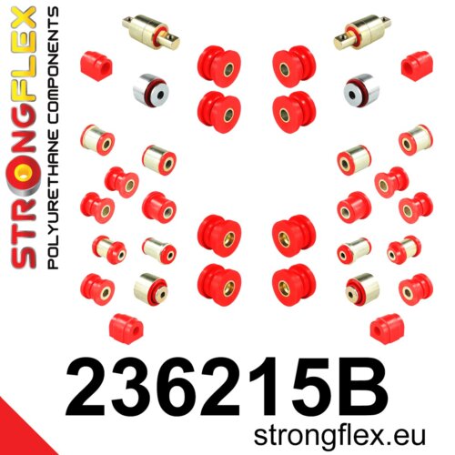 Strongflex full suspension bush kit for VOLVO S80 I 184 / VOLVO S60 I 384