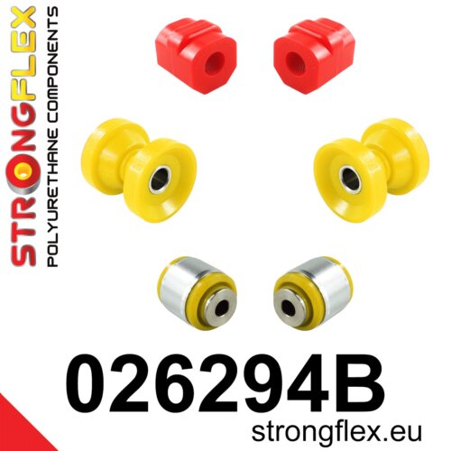 Strongflex front suspension bush kit for AUDI V8 D11 / AUDI 100 C3
