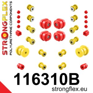 Strongflex complete polyurethane suspension bush kit for MERCEDES-BENZ /8 W114
