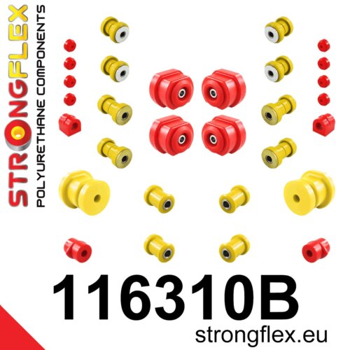 Strongflex complete polyurethane suspension bush kit for MERCEDES-BENZ /8 W114