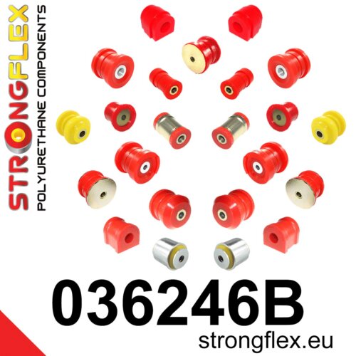 Strongflex complete polyurethane suspension bush kit for BMW X3 E83
